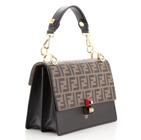 fendi kan i bag grey|kan i bag leather medium.